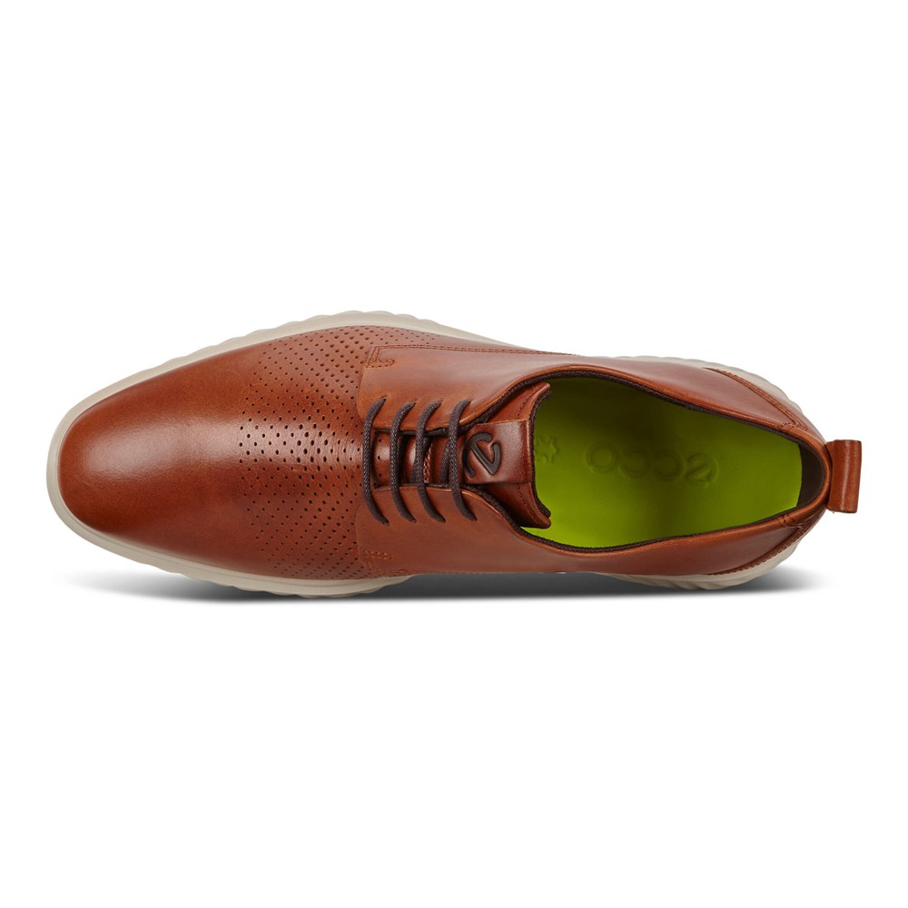 Zapatos Derby Hombre - ECCO St.1 Hybrid Lite Plain-Toes - Marrom - HEU348756